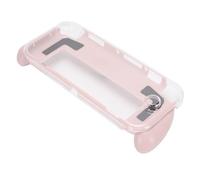 ASHATA Housse de Protection Adaptée pour Ordinateur de Poche OLED, étui Antidérapant et Dockable avec Ordinateur de Poche PC, Accessoires de Coque Arrière Durables pour Console OLED de 7 (PINK)