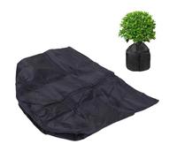 ASHATA Housse de Protection pour Pot de Fleurs, Sac Thermique en Papier D'aluminium en Tissu Oxford avec Boucle de Corde à Cordon de Serrage, pour Jardin d'hiver, Plantes en Pot (Black)