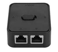 ASHATA Hub de Répartiteur de Commutateur Réseau Gigabit Ethernet RJ45 à 2 Ports, Vitesse de Transmission élevée, Transmission Bidirectionnelle, Pas d'alimentation Externe, Installation