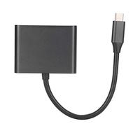 ASHATA Hub USB C, Hub, Prise en Charge 2.0/1.4 et DVI1.0, Image Ultra Claire 4K 30 Hz, avec USB 3.0 et Interface d'alimentation de Charge Rapide, Adaptateur Portable