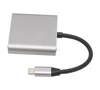 ASHATA Hub USB, Hub D'Interface Multimédia 3 en 1 4K USB C vers HD, UHD 3840x2160 30Hz Type C vers HD Interface Multimédia 4K USB 3.0 Hub USB C