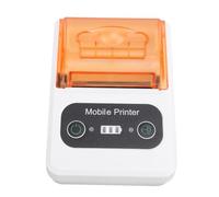 ASHATA Imprimante de Billets de Réception Thermique Portable, Thermal Reception Imprimante Room Économistes d'installation Simple Polyvalente Efficace Améliorée 58 Mm pour le Restaurant (blanc