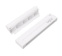 ASHATA Imprimantes Portables sans Fil pour Les Voyages, Imprimante Thermique sans Encre, Prise en Charge du Papier Thermique de 8,5 X 11 Pouces, Lettre 2 à 8,5 Pouces de Largeur, 300 (White)