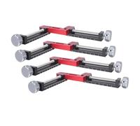 ASHATA Jeu de Pinces D'Angle Réglables à 90 Degrés, Pince à Angle Droit Polyvalente pour le Travail du Bois, Alliage D'aluminium, 4 Pièces