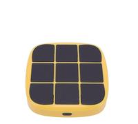 ASHATA Jeu électronique Tic Tac Toe 4 en 1, Console de Jeux de Puzzle Portable, Jeu de Voyage Portable avec 5 Jeux de Mémoire Cérébrale Amusants, Fonction Silencieuse Prise en Charge (Yellow)