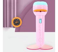 ASHATA Jouet de Lampe de Poche Projecteur D'éducation Précoce avec des Motifs d'animaux Mignons pour Un Plaisir et Un Apprentissage sans Fin, pour Les Enfants (Modèle Rose avec 32 Motifs (Batterie