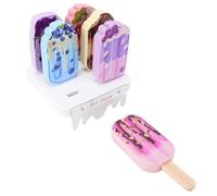 ASHATA Jouet éducatif en Bois pour Crème Glacée, Ensemble de Jeu de Magasin de Crème Glacée Durable, Encourage Le Développement des Compétences Sociales chez Les Enfants, à la Maison ou à L'école