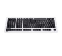 ASHATA Keycaps de Clavier Mécanique, 112 Touches Keycaps de Clavier Arabe Emplactez-Le Facile à Remplacer la Poignée Confortable de Style Minimaliste pour Les (Black)