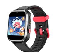 ASHATA Kids Smart Watch, Smart Watch Toys avec des Jeux Tactiles de 1,44 Pouce à Double Caméra Pidomètre Pidomètre Calculateur D'alarme de Lampe de Poche pour Les Enfants Apprentissage et (Black)
