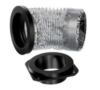 ASHATA Kit de Couplage D'évent de Sécheuse, Connecteur de Conduit en Alliage D'aluminium à Connexion Magnétique, pour Ventilateur D'extraction de Ventilation de Refroidissement de