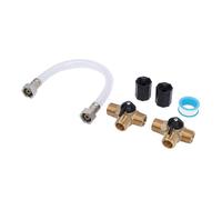 ASHATA Kit de Dérivation de Chauffe-Eau pour Camping-Car, Vannes en Cuivre Durables pour L'entretien Hivernal pour Les Propriétaires de Camping-Car