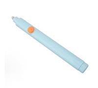 ASHATA Kit de Gomme électrique avec 20 Recharges, Gomme à Crayon Automatique Alimentée par Batterie pour Dessiner, Moteur Puissant, Longueur Réglable, pour Artistes, Bureau, école (BLUE)
