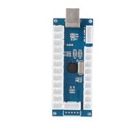 ASHATA Kit de Joystick D', Coque en Cristal de Haute qualité, Son US Bricolage pour Jeu de, Ensemble USB de Style Américain (Transparent)