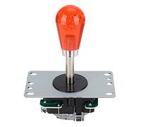 ASHATA Kit de Joystick D', Coque en Cristal de Haute qualité, Son US Bricolage pour Jeu de, Ensemble USB de Style Américain (rouge)