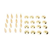 ASHATA Kit de Plaque-Haut de la Pic de Haut-Parleur, Support D'isolement en Cuivre de 16 PCS avec des Coussinets de Base, Résistant aux Chocs, pour Le Lecteur DVD de L'enregistreur DVD
