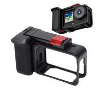 ASHATA Kit de Poignée pour Action 6, pour Cage de Caméra Action 6 avec Capuchon D'objectif, Dragonne, Chaussure Froide, Poignée Ergonomique, pour la Photographie de Rue