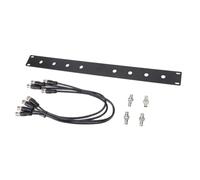 ASHATA Kit de Support D'antenne à Montage Frontal adapté au Système sans Fil SLX SLX2 PGX2, Kit de Montage en Rack D'antenne 1U avec 4 Câbles D'extension BNC de 50 Cm et Adaptateur BNC