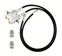 ASHATA Kit de Valve Tampon pour Mini Pelle, Moteur Pivotant Hydraulique à Performances Fiables pour Machines à Tuyau de 1/4 Pouces