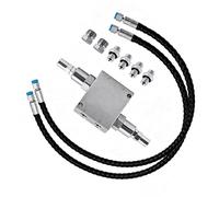 ASHATA Kit de Vanne de Coussin de Moteur Pivotant Hydraulique, Vanne Tampon Polyvalente en Acier allié pour Mini-pelles Pesant Moins de 2 Tonnes