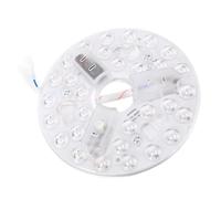 ASHATA Kit d'éclairage de Rénovation à LED de 5,3 Pouces pour le Plafond du Ventilateur de Plafond Remplacement 3000K 4200K 6500K 3 Couleur Dimmable 15W Kit de Rétrofice LED Rond 95 à 265V