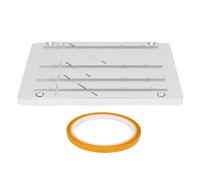 ASHATA Kit D'épissure de Ruban de 10 Pouces, Kit D'épissure de Bobine à Bobine de 1 en 1/2 en 1/4 en 1/8 en 10 Pouces pour Revoxsonido, Longueur Réglable (Yellow)