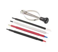 ASHATA Kit d'outils de Réglage Manuel de Montre en Acier allié avec Presseur, Outil de Retrait, Nettoyeur de Cadran et Protecteur pour la Réparation et l'installation de Montres (Extracteur de