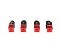 ASHATA Kit Hotend D'imprimante 3D 4 Pièces, Mise à Niveau pour Lab A1 Mini P2S H2D H2S avec Spécifications de Buse Avancées Rouge
