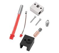 ASHATA Kit Hotend D'imprimante 3D, Tube de Cou de Bloc Chauffant Bimétallique de qualité Supérieure pour Ender 3 S1 Pro, adapté aux Utilisateurs de CR10 Smart Pro