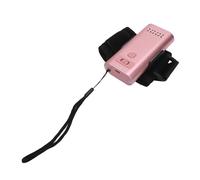 ASHATA Lampe à Ongles LED, 395 Nm 6W Aluminium Gel Hurring Light avec 3 Niveaux de luminosité Réglables, Batterie de 3000mAh, pour les Extensions de Cheveux des Cils à Ongles (Or rose)
