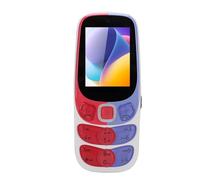 ASHATA Large clé Téléphone Portable pour Les Personnes âgées, Téléphone Mobile Big Clé Téléphone pour Les Seniors avec Un écran HD de 2,4 Pouces de SIM à Triple SIM avec Une Alarme FM (White)