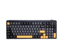 ASHATA Le Clavier Mécanique sans Fil, Clavier Mécanique de Jeu de 98 Clés a câblé sans Fil 3 Modes avec la Batterie 4000mAh de Allumage Personnalisable éclairée par RVB pour (Black)