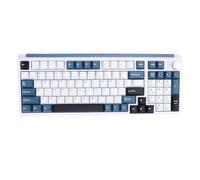 ASHATA Le Clavier Mécanique sans Fil, Clavier Mécanique de Jeu de 98 Clés a câblé sans Fil 3 Modes avec la Batterie 4000mAh de Allumage Personnalisable éclairée par RVB pour (Blue)
