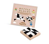 ASHATA Le Jouet éducatif à Blocs de Couleurs Doubles Améliore Les Compétences Logiques de Concentration des Enfants, Conception Sûre, Jeu D'entraînement Cérébral pour Le Développement Logique