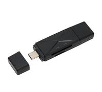ASHATA Lecteur de Carte de Stockage USB C USB2.0 Micro USB 3 en 1 avec Deux Emplacements pour Cartes, Vitesse de Transfert de 104 Mbps pour, OS X,
