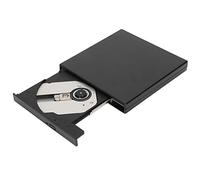 ASHATA Lecteur de CD Externe USB2.0, Lecteur de DVD Externe Portable, Lecteur Optique USB Slim DVD/CD-RW, Graveur de CD DVD-RW, pour Ordinateurs Portables, Ordinateurs de Bureau, Noir