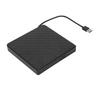ASHATA Lecteur de DVD USB3.0 Lecteur Optique Externe Ultra Fin pour Ordinateur Portable, Plug and Play, Transmission de Données à Haute Vitesse, Performances Puissantes, Support étendu
