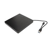 ASHATA Lecteur DVD Externe, Lecteur DVD Portable USB 3.0 Type C, Boîtier de Lecteur Optique Externe Mobile de 9,5 Mm D'épaisseur pour Odd SATA Standard, pour pour Vista pour