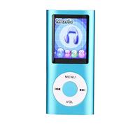 ASHATA Lecteur MP3 Enfants, écran D'affichage Couleur 1,8 Pouces, Lecture Musique Portable 30 Heures (extensible Jusqu'à 64 Go, Carte Mémoire Non Incluse), Prise en Charge la Visionneuse bleu