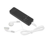 ASHATA Lecteur MP3, lecteur MP3 USB, lecteur MP3 étudiant, Walkman, son sans perte, carte mémoire plug-in, extensible jusqu'à 64 Go, non inclus, pour cadeaux d'étudiant, Noir