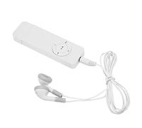 ASHATA Lecteur MP3 USB pour Étudiants et Enfants - sans Perte de Son, Carte Mémoire Extensible Jusqu'à 64 Go Non Incluse (Blanc)