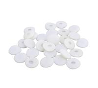 ASHATA L'éponge D'écouteur de Remplacement en Mousse Couvre Les Coussins Doux et Confortables pour MP3 30 Pièces 15mm (White)