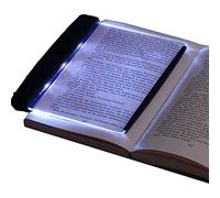 ASHATA Lightwedge Book Light, Panneau de Lampe de Lecture à Del, pour Lecture de Nuit au lit, Taille réduite, Pages faciles à Tourner