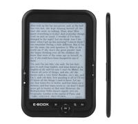 ASHATA Liseuse | Écran 6" à Encre E-Ink Lecteur E-Book | Lecteur E-Ink 6 Pouces Résolution 1024 X 768 Écran 300DPI Couverture Bleue | 16 Go 8 Go 4 Go | Fonction Radio FM | Fonction(Le Noir)