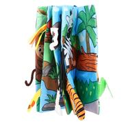 ASHATA Livre en Tissu coloré pour bébé avec des Motifs Mignons, Livre en Tissu éducatif de Stimulation Sensorielle pour les Nourrissons, adapté aux Enfants, matériel:, taille: 22 X 12 Cm ((forêt))