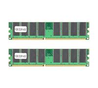 ASHATA Lot de 2 modules de mémoire DDR 400 MHz, 1 Go 400 MHz PC3200 pour ordinateur de bureau, avec haute compatibilité, performance stable, dissipation de la chaleur