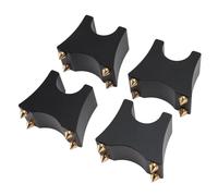 ASHATA Lot de 4 Supports D'isolation pour Câbles de Haut-Parleur HiFi, Pieds D'isolation de Haut-Parleur HiFi en Aluminium, Câbles d'alimentation de Haut-Parleur, Support Anti-Choc,