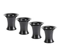 ASHATA Lot de 4 tubes onduleurs pour haut-parleur, ouverture de 76 mm, hauteur de 90 mm, convient pour haut-parleurs de 10 à 20 cm, caisson de basses, ports, connecteurs de tube, onduleur de haut-parleur