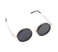 ASHATA Lunettes de Soleil Polarisées avec Filtre ND Réglable, Monture Dorée Ronde élégante de 49MM pour Hommes et Femmes, Plongée en Plein Air