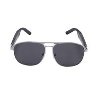 ASHATA Lunettes de Traduction Smart AI, Lunettes de Soleil Polarisées du Traducteur avec Traduction Vidéo en Temps Réel pour Plus de 100 Langues, en Haut-Parleur Mic intégré (Black)