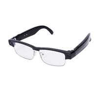 ASHATA Lunettes Intelligentes AI, Caméra HD 1200P 32MP, Lunettes de Traduction Bluetooth 5.4, de Caméra à Faible Latence avec Réduction du Bruit, Double Micro